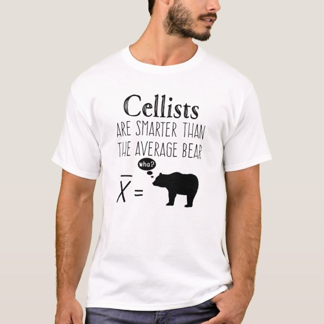 T-shirt Engraçado Cello - Urso Médio (Frente)