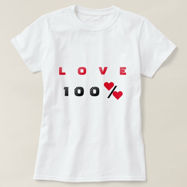 T-Shirt Engraçado Com Amor (Frente do Design)
