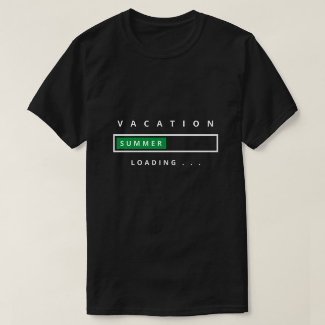 T-Shirt Engraçado com Carga de Férias de Verão de  (Frente do Design)