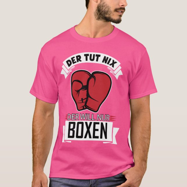 T-Shirt engraçado com Der de Texto Alemão Tut Nix  (Frente)
