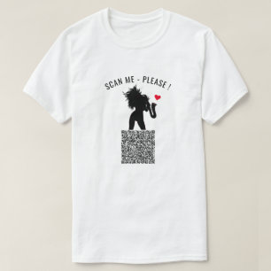 T-Shirt engraçado com informações de verificação d