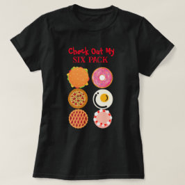 T-Shirt Engraçado com Seis Pacotes