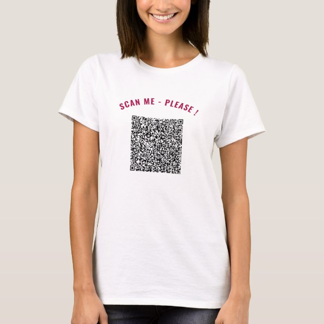 T-Shirt engraçado com suas informações de verifica (Frente)