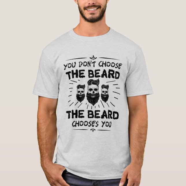 T-shirt engraçado da barba das citações (Frente)
