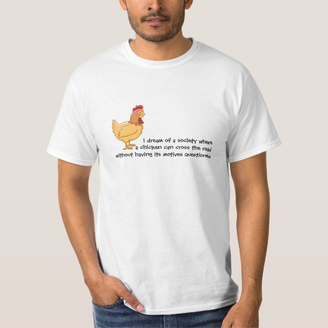T-shirt engraçado da estrada do cruzamento da (Frente)