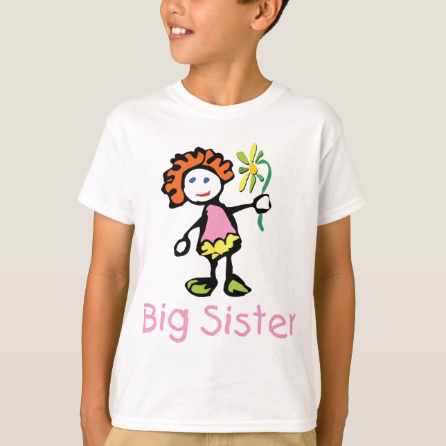 T-shirt engraçado da irmã mais velha (Frente)
