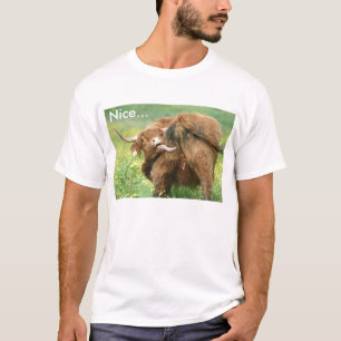 T-shirt engraçado da vaca de Aberdeen Angus