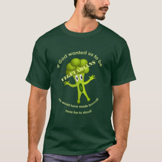 T-shirt engraçado das citações do vegetariano