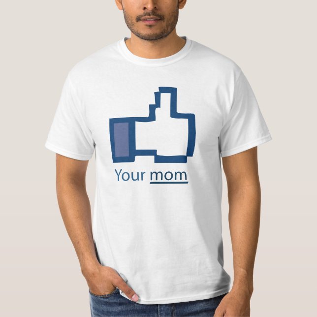 T-shirt engraçado de Facebook (Frente)