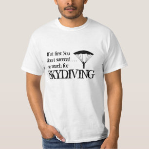 T-shirt engraçado de Skydiving