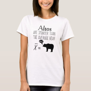 T-shirt engraçado do alto - urso médio