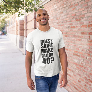 T-shirt engraçado do aniversário de 40 anos