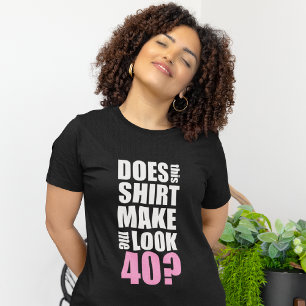 T-shirt engraçado do aniversário de 40 anos