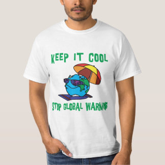 T-shirt engraçado do aquecimento global da parada