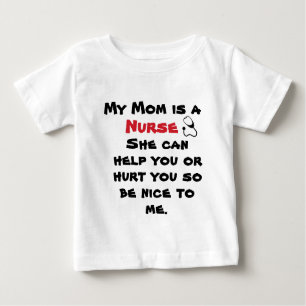 T-shirt engraçado do bebê do estetoscópio da