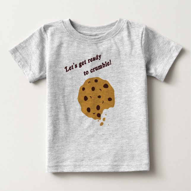 T-shirt engraçado do biscoito dos pedaços de (Frente)