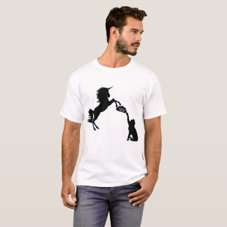 T-shirt engraçado do gato do Taco do unicórnio,