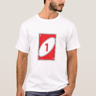 T-Shirt Engraçado do Jogo de Cartão Cartão Red N