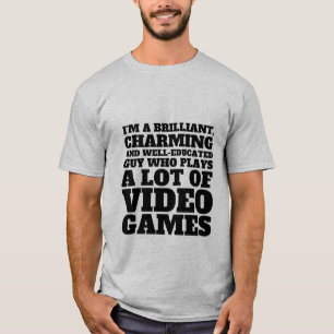 T-shirt engraçado do jogo para geeks e Gamers