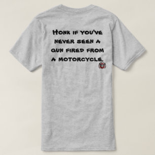 T-shirt engraçado do motociclista