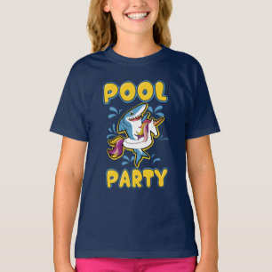 T-Shirt engraçado do Partido da Piscina Unicórn