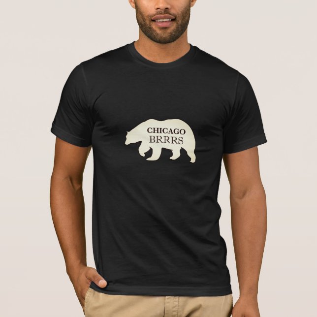 T-shirt engraçado do urso polar de Chicago (Frente)