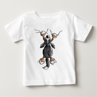 T-shirt engraçado dos desenhos animados do cão de
