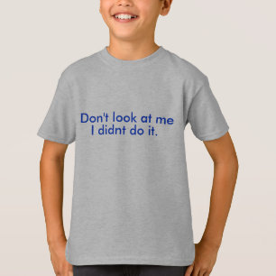 T-shirt engraçado dos miúdos