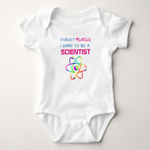 T-shirt Engraçado "Esqueça a Princesa, quero ser um Cienti