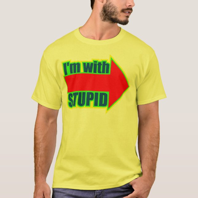 T-shirt Engraçado eu sou com os presentes estúpidos dos (Frente)