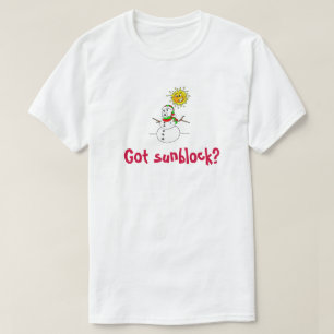 T-shirt Engraçado ficou soçobarado Snowman aquecimento glo