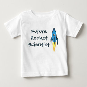T-shirt Engraçado Futuro Cientista do Rocket Blue Outer Sp