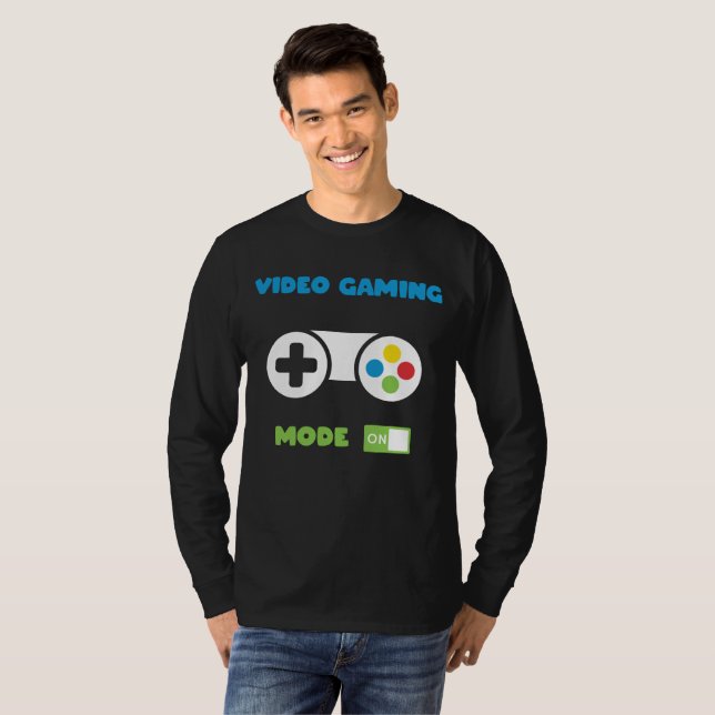 T-Shirt Engraçado Gamer Gaming (Frente Completa)