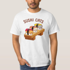 T-Shirt Engraçado - GATOS SUSHI