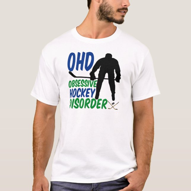 T-shirt Engraçado Hockey Goalie (Frente)