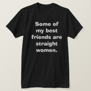 T-shirt Engraçado Humor Melhor Amigos Hetero Clube de Gay