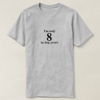 T-shirt Engraçado Idade em Cães
