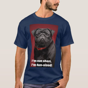 T-shirt Engraçado Impressão - Não sou pequeno