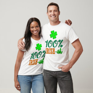 T-Shirt Engraçado Irlandês 100% - ish Engraçado pa