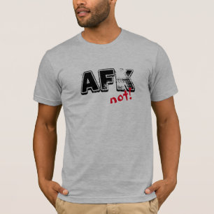 T-shirt Engraçado longe do vermelho nao preto do teclado