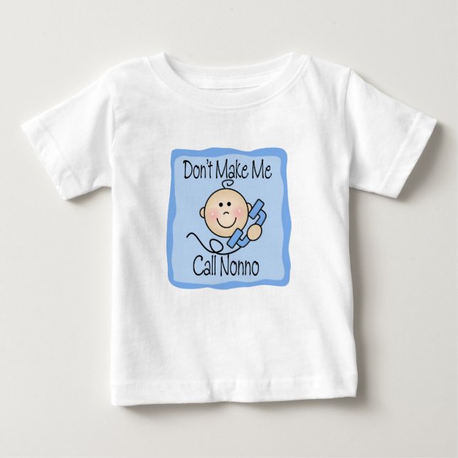 T-shirt Engraçado não me faça a chamada Nonno (Frente)