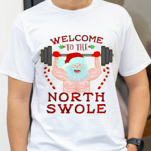 T-shirt Engraçado Natal Papai Noel Roupa