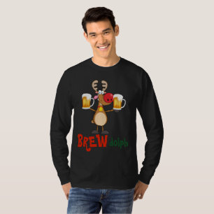 T-shirt Engraçado Natal T para amantes de CERVEJA - LIT R