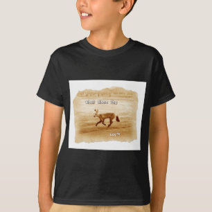 T-shirt engraçado o que diz a raposa