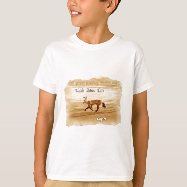 T-shirt engraçado o que o raposo diz (Frente)