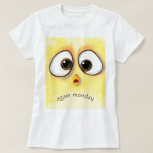 T-Shirt Engraçado Olhos Surpreendidos - Texto Pers