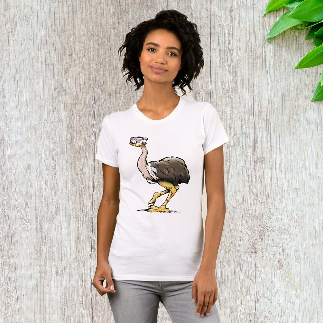 T-Shirt Engraçado Ostrich (Criador carregado)