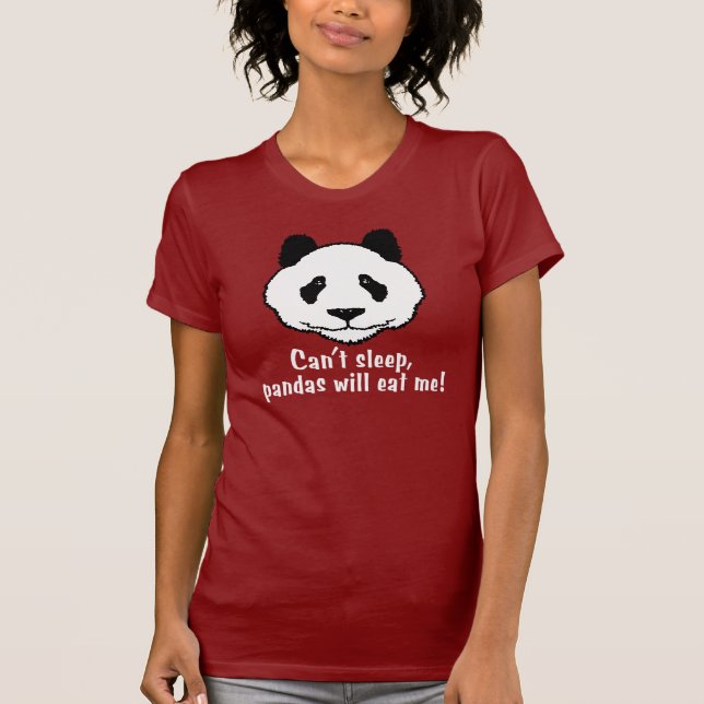 T-shirt Engraçado Panda (Frente)