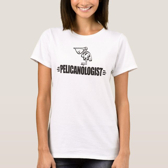 T-shirt Engraçado Pelicano (Frente)