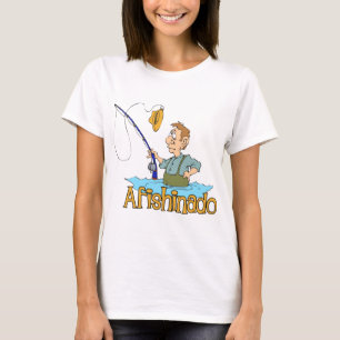 T-shirt Engraçado Pesca Afishinado